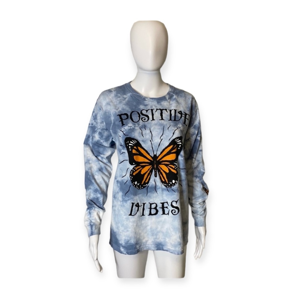 Chemistry Blue Tie Dye Graphic T-Shirt Size M